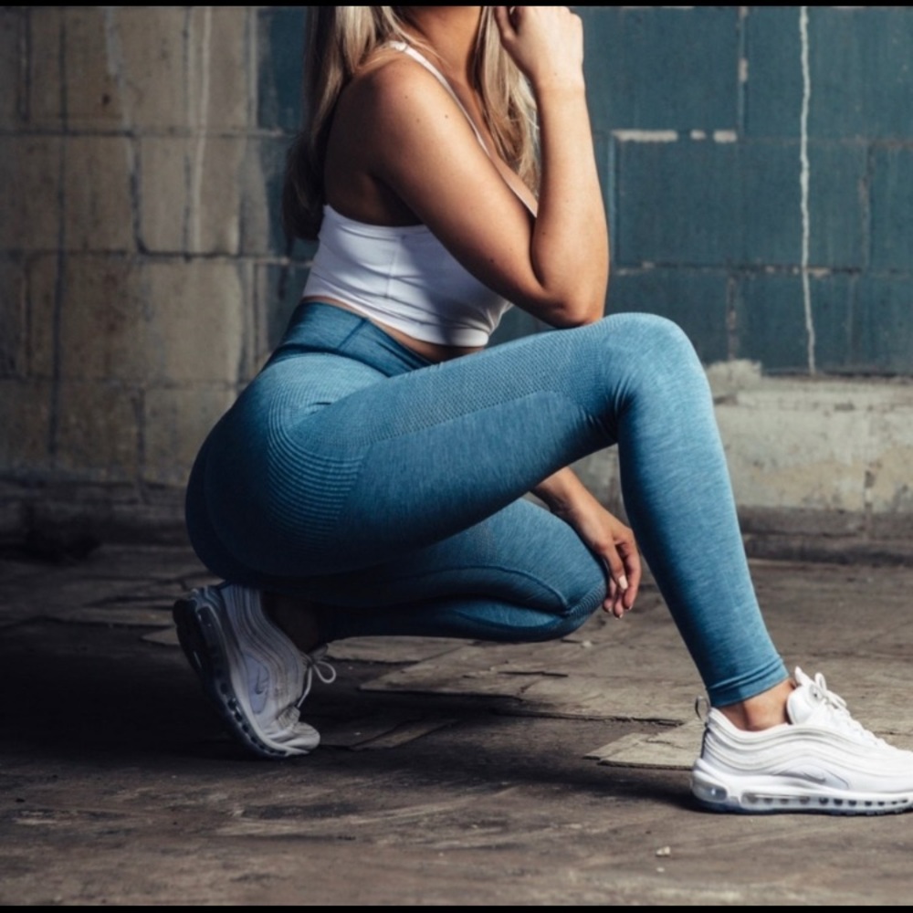 Alphalete Storm Blue Aero Leggings S